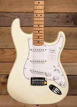 FENDER STANDARD STRATOCASTER ELECTRIC GUITAR OLYMPIC  WHITE