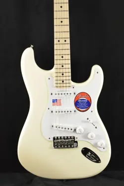 FENDER ERIC CLAPTON STRATOCASTER OLYMPIC WHITE MAPLE FINGERBOARD