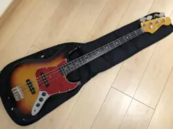 ELECTRIC BASS GUITAR FENDER JAPAN JB62-58 JAZZ SUNBURST