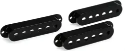 FENDER STRATOCASTER PICKUP COVERS - BLACK (3-PACK) BUNDLE