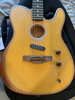 FENDER ACOUSTASONIC PLAYER TELECASTER ELECTRIC GUITAR - BUTTERSCOTCH BLONDE