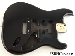 FENDER STANDARD STRATOCASTER STRAT BODY GUITAR PARTS POPLAR BLACK