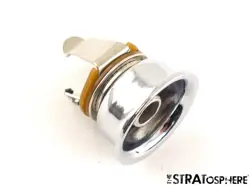 FENDER STANDARD TELECASTER TELE OUTPUT JACK, PLATE CHROME GENUINE