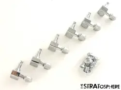 6 FENDER STANDARD STRAT GUITAR PARTS TUNERS TUNING PEGS GENUINE 