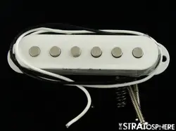 FENDER STANDARD STRATOCASTER STRAT WHITE PICKUP, & SCREWS NECK 