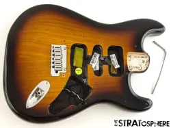 FENDER AMERICAN ULTRA LUXE STRATOCASTER STRAT BODY + HARDWARE 2TS BURST