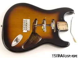 USA FENDER ERIC JOHNSON STRAT BODY & HARDWARE AMERICAN NITRO, 2T SUNBURST