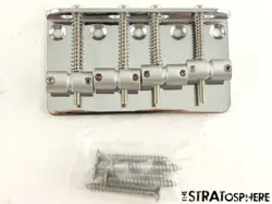 FENDER STANDARD JAZZ J BASS 4-SADDLE STANDARD TOP-LOAD BRIDGE.