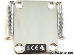 FENDER STANDARD JAZZ J BASS, NECK PLATE, 4-BOLT CHROME