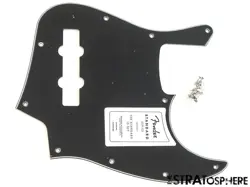 FENDER STANDARD JAZZ J BASS, PICKGUARD BASS GUITAR BLACK 3 PLY
