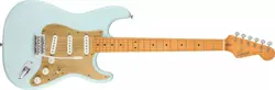 FENDER SQUIRE 40TH ANNIVERSARY STRATOCASTER SONIC BLUE WITH HARD CASE!