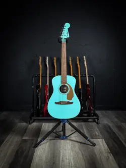 FENDER MALIBU PLAYER ACOUSTIC/ELECTRIC GUITAR - AQUA SPLASH