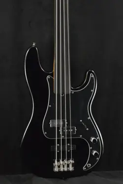 FENDER TONY FRANKLIN FRETLESS PRECISION BASS BLACK EBONY FINGERBOARD
