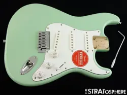 FENDER SQUIER AFFINITY SERIES STRATOCASTER STRAT LOADED BODY, SURF GREEN.