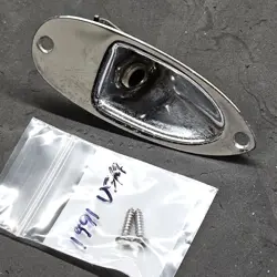 1991 FENDER AMERICAN STRATOCASTER OUTPUT JACK ASSEMBLY + SCREWS - STRAT USA 90'S