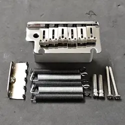 2002 FENDER AMERICAN DELUXE CHROME STRAT BRIDGE TREMOLO FOR USA ELECTRIC GUITAR