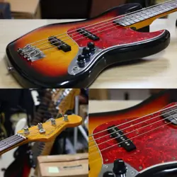 ELECTRIC BASS GUITAR FENDER JAZZ 1997-2000 SUNBURST CRAFTED IN JAPAN WITH BAG