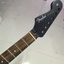 LEFT HAND 22 FRETS ST ELECTRIC GUITAR NECK MAPLE FOR DIY FENDER REPLACE BLACK