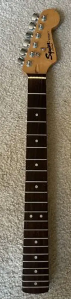 2010 SQUIER BY FENDER SE LOADED STRATOCASTER NECK 60'S HEADSTOCK NEAR MINT!