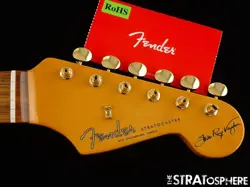 USA FENDER SRV STEVIE RAY VAUGHAN STRATOCASTER NECK & TUNERS PAU FERRO 12