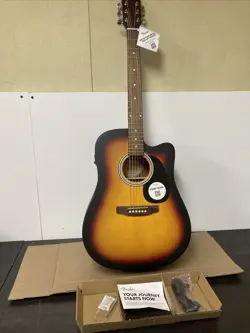 FENDER FA-25 DREADNOUGHT ACOUSTIC GUITAR, BEGINNER GUITAR, SUNBURST