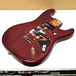 OLD FENDER AMERICAN SELECT STRATOCASTER BODY CRIMSON MAHOGANY STRAT USA GUITAR