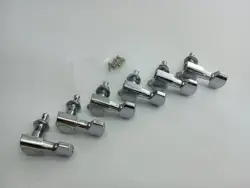 2000 STARCASTER BY FENDER TUNERS 6 IN LINE CHROME 45⁰ TABS