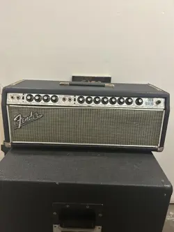 1972 FENDER TWIN REVERB SILVERFACE DRIP EDGE TUBE AMP HEAD VINTAGE RARE WORKS!