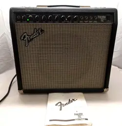 VINTAGE FENDER PRINCETON 112 PLUS BLACK ELECTRIC GUITAR AMP PR290 TESTED & WOW!!