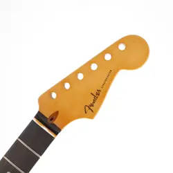 FENDER AMERICAN ULTRA II EBONY STRATOCASTER NECK FRETBOARD LIP NEEDS SANDING