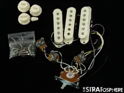 FENDER SQUIER CLASSIC VIBE 60S STRAT PICKUPS POTS KNOBS, STRATOCASTER GUITAR