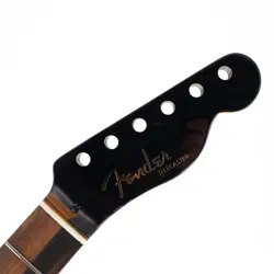 FENDER AMERICAN ULTRA TELECASTER NECK STRIPED EBONY FRETBOARD BLACK HEADSTOCK