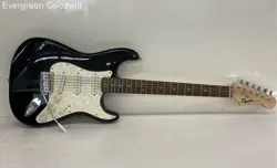 SQUIER BY FENDER STRAT ELECTRIC GUITAR BLACK