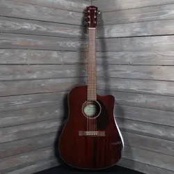 FENDER CD-140SCE ALL MAHOGANY ACOUSTIC GUITAR AS IS