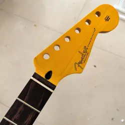 ROSEWOOD FINGERBOARD 22 FRETS STRAT ELECTRIC GUITAR NECK FENDER REPLACE YELLOW