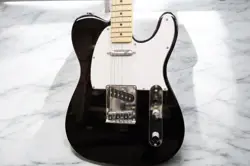 SQUIER BY FENDER TELECASTER BLACK ELECTRIC GUITAR –  W/ CASE