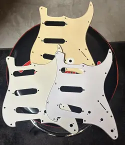 3 ASSORTED SQUIER BY FENDER STRATOCASTER 11 HOLE SSS PICKGUARDS NO RIPS OR TEARS
