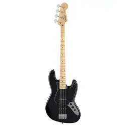 FENDER STANDARD JAZZ BASS 4 STRING BLACK BASS GUITAR WITH POPLAR BODY