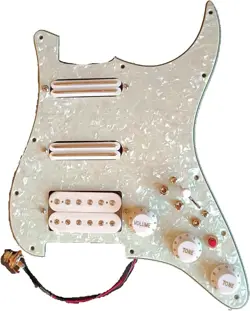 SSH PREWIRED LOADED PICKGUARD WITH MINI PICKUPS FOR FENDER STRAT GUITAR
