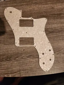 FENDER '72 TELECASTER DELUXE PICKGUARD TRIPLE PLY WHITE PEARL 
