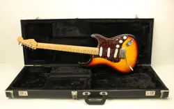 1999 VINTAGE FENDER AMERICAN STANDARD STRATOCASTER SUNBURST FLAME MAPLE SUNBURST