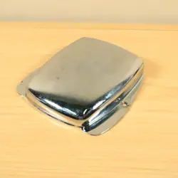 GENUINE FENDER ASHTRAY COVER PLATE JAZZ J-BASS CHROME PATINA