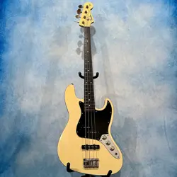 2007 FENDER JAPAN AJB AERODYNE JAZZ BASS VINTAGE WHITE, MIJ