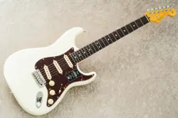 FENDER AMERICAN PROFESSIONAL II STRATOCASTER  OLYMPIC WHITE  JET BLACK FINGERB