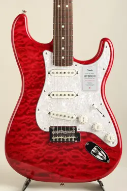 FENDER 2024 COLLECTION MADE IN JAPAN HYBRID II STRATOCASTER RW QUILT RED BERYL J