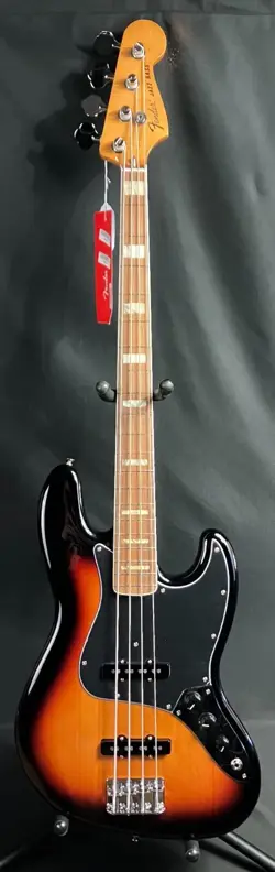 FENDER VINTERA '70S JAZZ BASS 4-STRING BASS GUITAR 3-TONE SUNBURST W/ GIG BAG