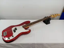 FENDER JAPAN PRECISION BASS CANDY APPLE RED CRAFTED IN JAPAN 2002-2004 E.BASS