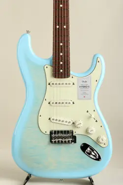 FENDER 2024 COLLECTION MADE IN JAPAN HYBRID II STRATOCASTER MN FLAME CELESTE BLU