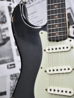 FENDER CUSTOM SHOP MBS 1959 STRATOCASTER JOURNEYMAN RELIC -AGED BLACK- BY PAUL S