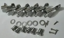 FOR FENDER ELECTRIC GUITAR TUNING PEGS TUNERS WITH LOGO MACHINE HEADS SET OF 6R
